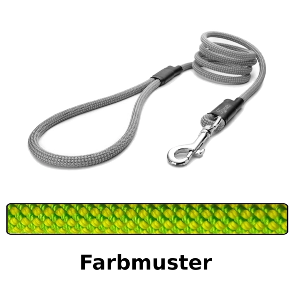 klassische Hundeleine - M - 115cm - lime